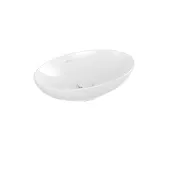 Villeroy & Boch Loop & Friends Раковина для установки на столешницу, 560 x 380 x 120 mm, Альпийский белый, с переливом, нешлифованный 4A470101