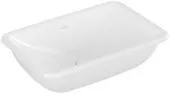 Villeroy & Boch Loop & Friends Встраиваемая раковина, 600 x 405 x 185 mm, Альпийский белый CeramicPlus, с переливом, нешлифованный 4A6500R1