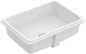 Villeroy & Boch Tube Раковина для установки под столешницу, внутренний размер 500 x 355 x 135, Альпийский белый, с переливом 41525001