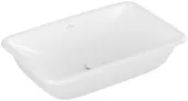 Villeroy & Boch Loop & Friends Раковина для установки под столешницу, внутренний размер 615 x 380 x 140 mm, Альпийский белый, без перелива, наружная сторона покрыта глазурью 4A580101