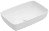 Villeroy & Boch Artis Раковина для установки на столешницу, 580 x 385 x 130 mm, Альпийский белый CeramicPlus, без перелива, нешлифованный 417258R1