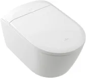 Villeroy & Boch Supreo унитаз-биде, унитаз с вертикальным смывом с открытым смывным краем, Альпийский белый CeramicPlus V16EN2R1
