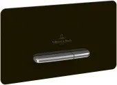 Villeroy & Boch Kлавиша смыва Supreo (только для инсталляции Supreo), Смыв с 2 объемами, Черное Стекло V99442RB