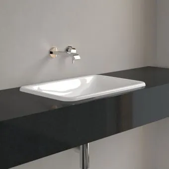 Villeroy & Boch Loop & Friends Встраиваемая раковина, 600 x 405 x 185 mm, Альпийский белый CeramicPlus, с переливом, нешлифованный 4A6500R1