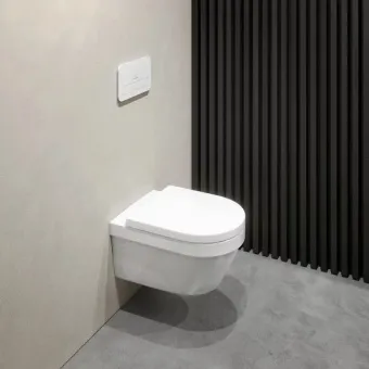 Villeroy & Boch Architectura Сиденье с крышкой для унитаза, с функцией автоматического опускания (SoftClosing), со снимаемым сиденьем (QuickRelease), Альпийский белый 98M9C101