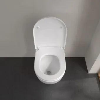 Villeroy & Boch Subway 3.0 Приставной унитаз, смыв TwistFlush,покрытие с CeramicPlus Альпийский белый 4671T0R1