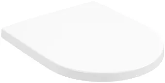 Villeroy & Boch Subway 2.0 / 3.0 Сиденье с крышкой для унитаза, с функцией автоматического опускания (SoftClosing), со снимаемым сиденьем (QuickRelease), Stone White (Белый матовый) 8M42S1RW