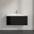 Villeroy & Boch Skyla КОМПЛЕКТ Тумба под раковину, 1 выдвижной ящик, 972 x 436 x 439 mm, Volcano Black +Skyla Pаковина для установки на тумбу, 1000 x 470 x 165 mm, с переливом, Альпийский белый C79000VL+5A51A501