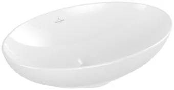 Villeroy & Boch Loop & Friends Раковина для установки на столешницу, 560 x 380 x 120 mm, Альпийский белый, с переливом, нешлифованный 4A470101