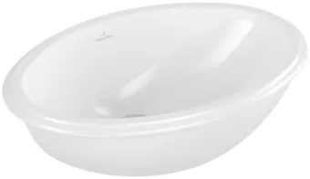 Villeroy & Boch Evana Раковина для установки под столешницу, 500 x 350 x 200 mm, Альпийский белый, с переливом 61470001