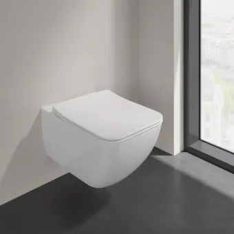 Villeroy & Boch Venticello Комбинированная упаковка, настенный, смыв DirectFlush, Альпийский белый CeramicPlus 4611RLR1