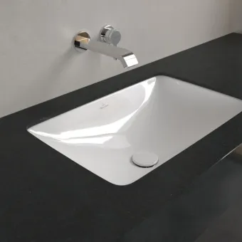 Villeroy & Boch Loop & Friends Раковина для установки под столешницу, внутренний размер 540 x 340 x 135 mm, Альпийский белый, без перелива, наружная сторона покрыта глазурью 4A570101