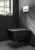 Villeroy & Boch Memento 2.0 Унитаз с открытым смывным краем, настенный, смыв DirectFlush, Pure Black CeramicPlus + Сиденье + Биде