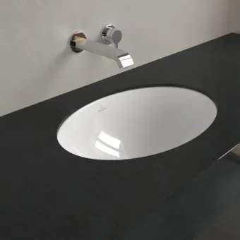 Villeroy & Boch Loop & Friends Раковина для установки под столешницу, внутренний размер 485 x 325 x 160 mm, Альпийский белый, с переливом 4A540001