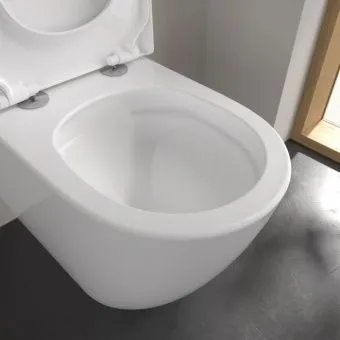 Villeroy & Boch Subway 3.0 Приставной унитаз, смыв TwistFlush,покрытие с CeramicPlus Альпийский белый 4671T0R1