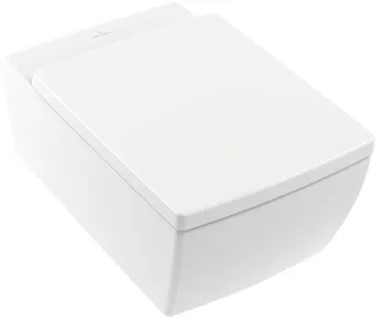 Villeroy & Boch Memento 2.0 Унитаз с открытым смывным краем, настенный, смыв DirectFlush, Альпийский белый CeramicPlus 4633R0R1