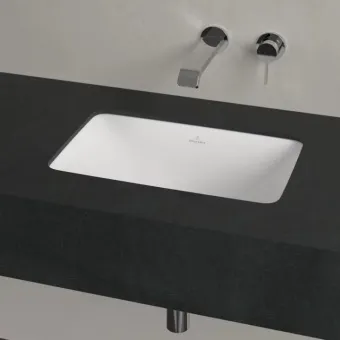 Villeroy & Boch Loop & Friends Раковина для установки под столешницу, внутренний размер 450 x 280 x 115 mm, Альпийский белый, с переливом 4A560001