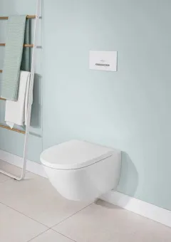 Villeroy & Boch Subway 3.0 Сиденье с крышкой для унитаза, с функцией автоматического опускания (SoftClosing), со снимаемым сиденьем (QuickRelease), 8M42S101