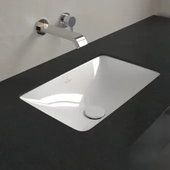 Villeroy & Boch Loop & Friends Раковина для установки под столешницу, внутренний размер 450 x 280 x 115 mm, Альпийский белый, с переливом 4A560001