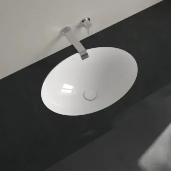 Villeroy & Boch Loop & Friends Раковина для установки под столешницу, внутренний размер 560 x 380 x 175 mm, Альпийский белый, с переливом 4A550001