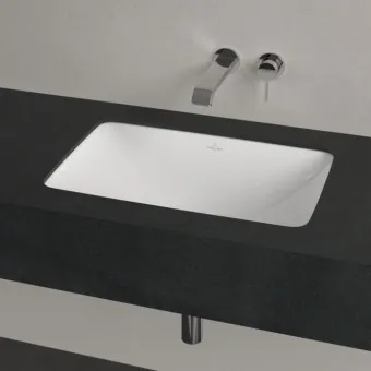Villeroy & Boch Loop & Friends Раковина для установки под столешницу, внутренний размер 540 x 340 x 135 mm, Альпийский белый, без перелива, наружная сторона покрыта глазурью 4A570101