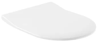 Villeroy & Boch Subway 2.0 Сиденье с крышкой для унитаза SlimSeat, с функцией автоматического опускания (SoftClosing), со снимаемым сиденьем (QuickRelease), Альпийский белый 9M78S101