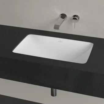 Villeroy & Boch Loop & Friends Раковина для установки под столешницу, внутренний размер 540 x 340 x 135 mm, Альпийский белый, без перелива, наружная сторона покрыта глазурью 4A570101