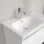 Villeroy & Boch Skyla Pаковина для установки на тумбу крыло справа, 800 x 460 x 160 mm, с переливом, Альпийский белый 5A52L101