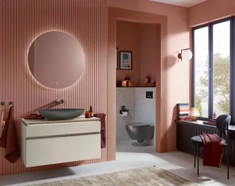 Villeroy & Boch Subway 2.0 Унитаз с открытым смывным краем, настенный, Graphite CeramicPlus, без сиденья 5614R0I4