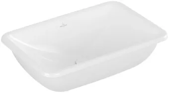 Villeroy & Boch Loop & Friends Раковина для установки под столешницу, внутренний размер 540 x 340 x 135 mm, Альпийский белый, с переливом 4A570001