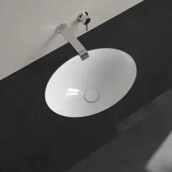 Villeroy & Boch Loop & Friends Раковина для установки под столешницу, внутренний размер 485 x 325 x 160 mm, Альпийский белый, с переливом 4A540001