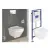 Villeroy & Boch Комплект 3 в 1 Унитаз с сиденьем+Инсталляционная система+Клавиша смыва 4616D301