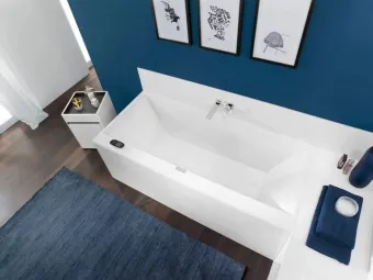 Villeroy & Boch Squaro Edge 12 Ванна Duo, 1900 x 900 mm, Альпийский белый UBQ190SQE2DV-01
