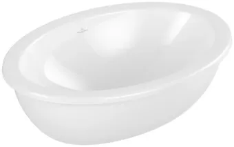 Villeroy & Boch Loop & Friends Раковина для установки под столешницу, внутренний размер 560 x 380 x 175 mm, Альпийский белый, с переливом 4A550001