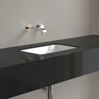 Villeroy & Boch Loop & Friends Раковина для установки под столешницу, внутренний размер 450 x 280 x 115 mm, Альпийский белый, с переливом 4A560001