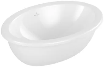 Villeroy & Boch Loop & Friends Раковина для установки под столешницу, 570 x 410 x 215 mm, Альпийский белый, с переливом, нешлифованный Мос3 4A540001 Уценка