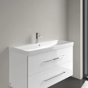 Villeroy & Boch Avento Pаковина для установки на тумбу, 1000 x 470 x 165 mm, Альпийский белый, с переливом, нешлифованный 4156A501
