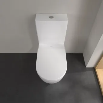 Villeroy & Boch Subway 3.0 Чаша напольного унитаза,с открытым смывным краем, с TwistFlush белый 4672T001