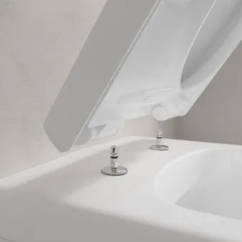 Villeroy & Boch Architectura Сиденье с крышкой для унитаза, с функцией автоматического опускания (SoftClosing), со снимаемым сиденьем (QuickRelease), Альпийский белый 98M9C101