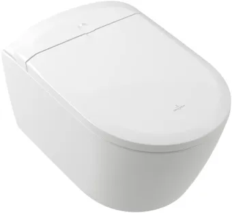 Villeroy & Boch Supreo унитаз-биде, унитаз с вертикальным смывом с открытым смывным краем, Альпийский белый CeramicPlus V16EN2R1