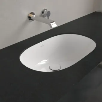 Villeroy & Boch O.novo Раковина для установки под столешницу, внутренний размер 530 x 320 x 150 mm, Альпийский белый CeramicPlus, с переливом 416250R1