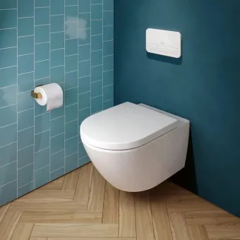 Villeroy & Boch Subway 3.0 Сиденье с крышкой для унитаза, с функцией автоматического опускания (SoftClosing), со снимаемым сиденьем (QuickRelease), 8M42S101