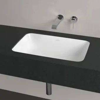 Villeroy & Boch Architectura Раковина для установки под столешницу, внутренний размер 570 x 370 x 125 mm, Альпийский белый, с переливом 5A776001