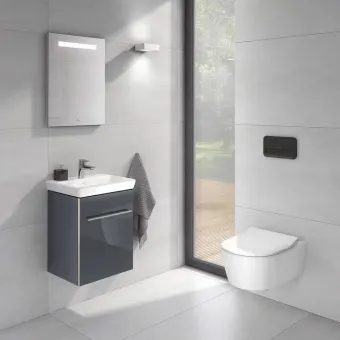 Villeroy & Boch Kлавиша смыва Viconnect 200G, Смыв с 2 объемами, Черное Стекло 922400RB
