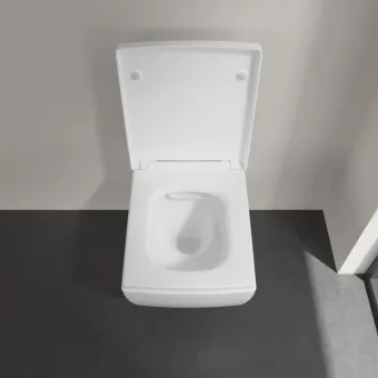Villeroy & Boch Memento 2.0 Сиденье с крышкой для унитаза, с функцией автоматического опускания (SoftClosing), со снимаемым сиденьем (QuickRelease), Альпийский белый 8M24S101