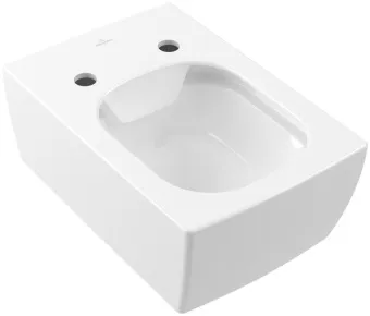Villeroy & Boch Memento 2.0 Унитаз с открытым смывным краем, настенный, смыв DirectFlush, Альпийский белый CeramicPlus 4633R0R1