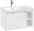 Villeroy & Boch Skyla КОМПЛЕКТ Тумба под раковину, 1 выдвижной ящик, 772 x 436 x 439 mm,Brilliant White + Skyla Pаковина для установки на тумбу крыло справа, 800 x 460 x 160 mm, с переливом, Альпийский белый C78800VE+5A52L101