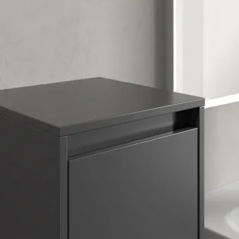 Villeroy & Boch Skyla Шкаф Боковой, 1 дверь, 1 выдвижной ящик, 350 x 1000 x 349 mm, Graphite / Graphite C80200VR