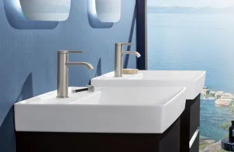 Villeroy & Boch Dawn Смеситель для раковины, Brushed Nickel TVW10610315264