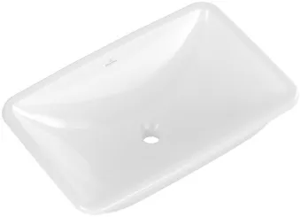 Villeroy & Boch Loop & Friends Раковина для установки под столешницу, внутренний размер 615 x 380 x 140 mm, Альпийский белый, без перелива, наружная сторона покрыта глазурью 4A580101